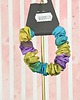gumki do włosów S wąska gumka jedwabna do włosów jedwab naturalny scrunchie tęczowa 2