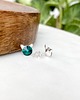 kolczyki srebrne KOTY! kolczyki srebrne - kryształy Swarovski Emerald (mniejsze) 1