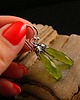 kolczyki wire wrapping Kolczyki Bali Bali - Kwarc Green Srebro 3