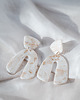 kolczyki z masy plastycznej Kolczyki wiszące BRIDAL 3