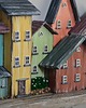 wieszaki Ręcznie Robiony Drewniany Wieszak na Klucze, Kolorowe Domki 5