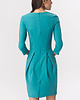 sukienki midi damskie Turkusowa sukienka tulipan 2