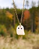 wisiory Naszyjnik duszek, wisiorek z duchem, biżuteria na halloween, duch, boho 1
