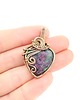 wisiory Zoisyt z rubinem wisiorek  wire wrapping 3