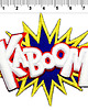 naszywki na ubrania Naszywka termo przylepna 3D Kaboom 1
