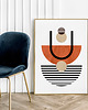 plakaty Plakat Beżowa geometria 1