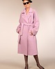 płaszcze damskie Różowy płaszcz z kaszmiru 4