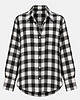 koszule damskie Koszula Intense wool black white poduchy 1
