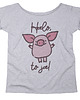 t-shirt damskie Halo to ja Oversize Szary 1