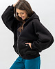 bluza z kapturem damska Bluza z kapturem na zamek ,,IKBAL" czarny 1