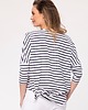 t-shirt damskie Bluzka bawełniana w paski Capri Look 124 2