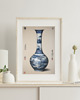 grafiki i ilustracje PLAKAT  chiński wazon,  dekoracja ścienna, chinoiserie 2