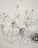lampy wiszące Lampa wisząca Pająk chromowana, 16 punktów światła, lata 80. 1