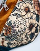 saszetka nerka Brązowa nerka damska w kwiaty vintage BOTANICZNA POETYKA 5