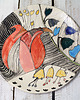 patery i talerze malowane talerze -  Boski Tulipan /24 cm 1