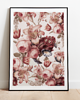 plakaty Plakat  vintage retro kwiaty PINK FLORAL 2