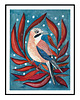 plakaty Snow Jay ilustracja drukowana 2