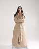 płaszcze damskie Parka Longline Collar Oversize mocca 5