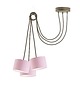 lampy do pokoju dziecka 3-punktowa lampa wisząca pająk WAIKIKI W3 z kolorowymi abażurami 6