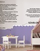 naklejki ścienne do pokoju dziecka Szablon do malowania falbanki, lamperii, płotka samoprzylepny 150NW 2