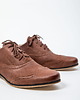 półbuty damskie Skórzane półbuty jazzówki Zapato model 246 brąz przecierka 2