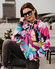 bluza z kapturem damska Damska Bluza Expres Zamek DR.CROW Psychodelic G 1
