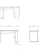 biurka B-EDGE2 minimalistyczne biurko w wielu kolorach 120x60cm 7