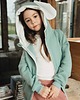 bluzy dla dziewczynki Bluza z kapturem z uszami słonia dla dziecka zielona 2