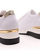 sneakersy damskie Sneakersy skórzane -  białe  (6992) 3