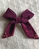 spinki i klamry do włosów Kokarda do włosów Marietta welurowa welwet burgund bordo zdobiona 1