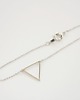 bransoletki - inne Rhodium Plated Triangle Bracelet 1
