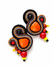 kolczyki soutache Autumn Garden - etniczne kolczyki soutache 1