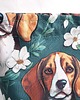 kosmetyczki Kosmetyczka worek duży "beagle i kwiatki" 3