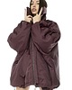 kurtki damskie Kurtka typu bomber oversize burgundowy 6
