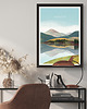 plakaty Sudety - widok z górami - plakat fine art 1