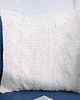 poduszki plecione Poduszka Cosy biała Boho dziergana 45cm 2