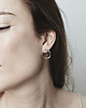 kolczyki srebrne Kolczyki srebrne WAVES Circle / silver earrings 1