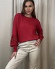 swetry damskie  Sweter ze zdobionymi rękawami Rosso 2