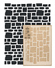 tapety i naklejki ścienne Powtarzalny szablon malarski / STONE WALL 2