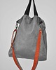 torby XXL Torba hobo XXL - szarość, pomarańcz, czerń 3