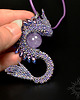 wisiory Ivrollin, wisior ze smokiem, beading 2