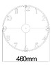 zegary TIK TAK: zegar MONO digits, duży 46cm CZARNY 6