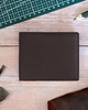 portfele męskie Brązowy Minimalistyczny Portfel Męski Slim Wallet Skóra Licowa SH-3165 1