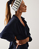 opaski do włosów Opaska frotte navy stripes 1