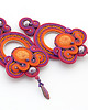 kolczyki soutache Jesienne boho kolczyki 4