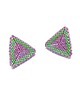 kolczyki szklane Kolczyki Trójkątne Sztyfty "Egzotyczny Duet" 8