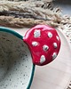 kubki Ceramiczny kubek handmade z napisem " Chodź w Bieszczady" i muchomorem 4