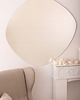 lustra stojące i wiszące LUSTRO PLAMA NIEREGULARNE 80x76CM ŚCIENNE NOWOCZESNE SALON POKÓJ ŁAZIENKA 3