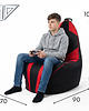 pufy do siedzenia Puf gamingowy GAMEBAGOS czerwony 2