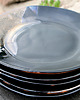 patery i talerze Black - zestaw 6 talerzy deserowych 6